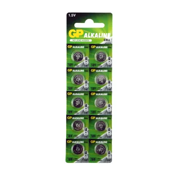 GP ΜΠΑΤΑΡΙΕΣ ΡΟΛΟΓΙΟΥ 189/LR54/LR1130/G10/SR54/390/AG10 1.5V ALKALINE 1 ΤΕΜ. 10/BLISTER
