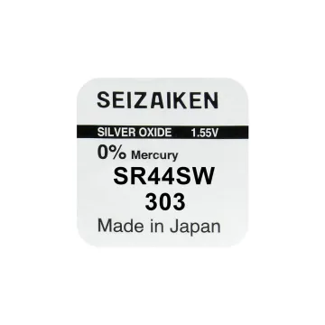 SEIZAIKEN SEIKO ΜΠΑΤΑΡΙΕΣ ΡΟΛΟΓΙΟΥ 303/SR44/SR44SW/G13/AG13 1.55V 160mAh SILVER OXIDE 1 ΤΕΜ/BLISTER