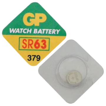 GP ΜΠΑΤΑΡΙΕΣ ΡΟΛΟΓΙΟΥ SR63/379/LR63/L521/G0/AG0 1.55V 14mAh SILVER OXIDE 1 ΤΕΜ. 10/BLISTER