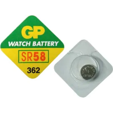 GP ΜΠΑΤΑΡΙΕΣ ΡΟΛΟΓΙΟΥ SR58/362/SR721/162/AG11 1.55V 24mAh SILVER OXIDE 1 ΤΕΜ. 10/BLISTER