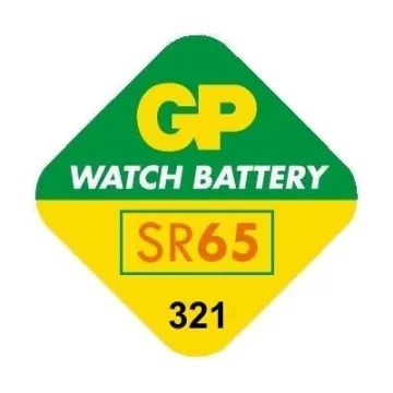 GP ΜΠΑΤΑΡΙΕΣ ΡΟΛΟΓΙΟΥ SR65/321/SR616SW/V321 1.55V 16mAh SILVER OXIDE 1 ΤΕΜ. 10/BLISTER