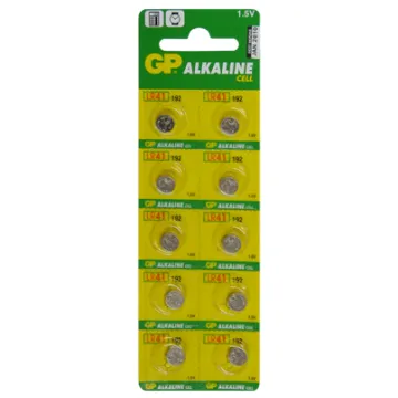 GP ΜΠΑΤΑΡΙΕΣ ΡΟΛΟΓΙΟΥ LR41/392/SR41/192/AG3 1.55V ALKALINE 1 ΤΕΜ. 10/BLISTER