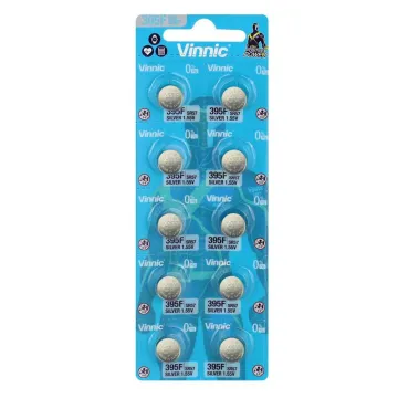 VINNIC ΜΠΑΤΑΡΙΕΣ ΡΟΛΟΓΙΟΥ 395F/SR57/SR927SW/395/G7/AG7 1.55V 38.5mAh SILVER OXIDE 1 ΤΕΜ. 10/BLISTER