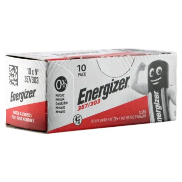ENERGIZER ΜΠΑΤΑΡΙΕΣ ΡΟΛΟΓΙΟΥ 357/303/LR44/V13GA/L1154/157/SR44/A76/RW8/AG13 1.5V 125mAh SILVER OXIDE 1 ΤΕΜ 10/BLISTER