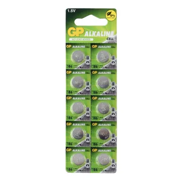 GP ΜΠΑΤΑΡΙΕΣ ΡΟΛΟΓΙΟΥ 186/LR43/L1142/301/386/SR43/G12/AG12 1.5V ALKALINE 1 ΤΕΜ. 10/BLISTER