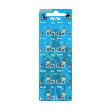 VINNIC ΜΠΑΤΑΡΙΕΣ ΡΟΛΟΓΙΟΥ 379F/LR63/L521/G0/SR63/AG0 1.55V 14mAh SILVER OXIDE 1 ΤΕΜ. 10/BLISTER