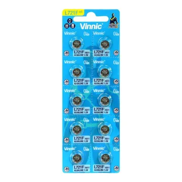 VINNIC ΜΠΑΤΑΡΙΕΣ ΡΟΛΟΓΙΟΥ L721F/LR58/L721/G11/AG11 1.5V ALKALINE 1 ΤΕΜ. 10/BLISTER