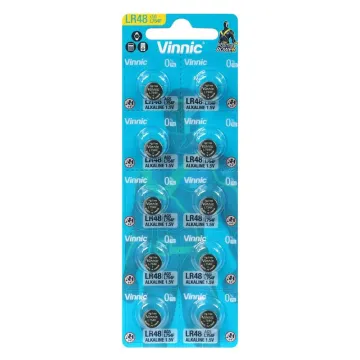 VINNIC ΜΠΑΤΑΡΙΕΣ ΡΟΛΟΓΙΟΥ LR48/193/LR754/G5/AG5 1.5V ALKALINE 1 ΤΕΜ. 10/BLISTER