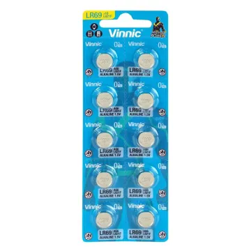 VINNIC ΜΠΑΤΑΡΙΕΣ ΡΟΛΟΓΙΟΥ LR69/LR920/371/SR69/AG6 1.5V ALKALINE 1 ΤΕΜ. 10/BLISTER