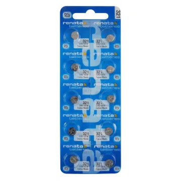 RENATA ΜΠΑΤΑΡΙΕΣ ΡΟΛΟΓΙΟΥ 321/SR616SW/V321/SR65 1.55V 14.5mAh SILVER OXIDE 1 ΤΕΜ. 10/BLISTER