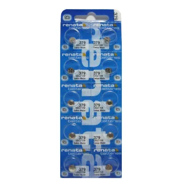 RENATA ΜΠΑΤΑΡΙΕΣ ΡΟΛΟΓΙΟΥ 379/LR63/L521/G0/SR63/SR521/AG0 1.55V 16mAh SILVER OXIDE 1 ΤΕΜ. 10/BLISTER