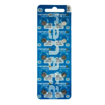 RENATA ΜΠΑΤΑΡΙΕΣ ΡΟΛΟΓΙΟΥ 362/SR58/LR58/SR721/162/AG11 1.55V 23mAh SILVER OXIDE 1 ΤΕΜ. 10/BLISTER