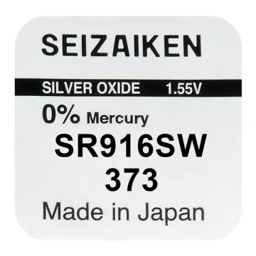 SEIZAIKEN SEIKO ΜΠΑΤΑΡΙΕΣ ΡΟΛΟΓΙΟΥ 373/SR916SW/V373/SR68 1.55V 27mAh SILVER OXIDE 1 ΤΕΜ/BLISTER
