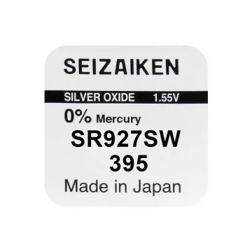 SEIZAIKEN SEIKO ΜΠΑΤΑΡΙΕΣ ΡΟΛΟΓΙΟΥ 395/SR57/SR927SW/G7/AG7 1.55V 60mAh SILVER OXIDE 1 ΤΕΜ/BLISTER