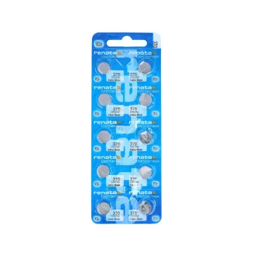 RENATA ΜΠΑΤΑΡΙΕΣ ΡΟΛΟΓΙΟΥ 370/LR69/LR920/371/SR69/AG6 1.55V 40mAh SILVER OXIDE 1 ΤΕΜ. 10/BLISTER