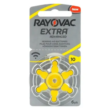 RAYOVAC ΜΠΑΤΑΡΙΕΣ ΑΚΟΥΣΤΙΚΩΝ ΒΑΡΗΚΟΪΑΣ EXTRA ADVANCED SIZE 10/PR70/ZA10/PR10 1.45V mAh 6/BLISTER