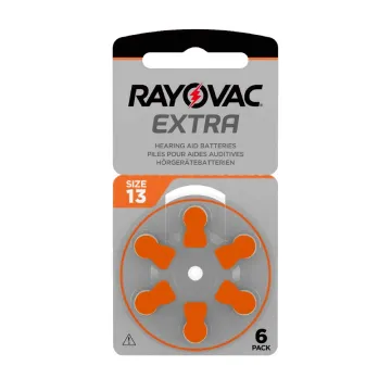 RAYOVAC ΜΠΑΤΑΡΙΕΣ ΑΚΟΥΣΤΙΚΩΝ ΒΑΡΗΚΟΪΑΣ EXTRA 13 ZL12/PR48/ZA13 1.45V 310mAh 6/BLISTER