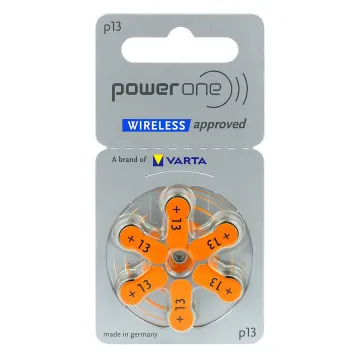 VARTA POWER ONE ΜΠΑΤΑΡΙΕΣ ΑΚΟΥΣΤΙΚΩΝ ΒΑΡΗΚΟΪΑΣ 13/PR48/ZA13/PR13H 1.45V mAh 6/BLISTER