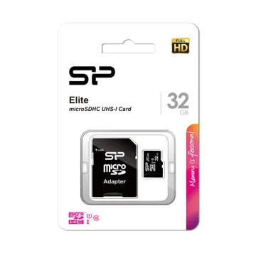 SILICON POWER micro SDHC 32GB CLASS 10 UHS-1 ELITE 4K FULL HD R100/W10 MB/S + SD ADAPTOR SP032GBSTHBU1V10SP