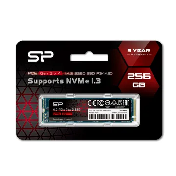 SILICON POWER ACE A80 SSD PCIe GEN 3x4 NVMe 1.3 SLC 256GB M.2 HMB - DRAM Max 3100/1100 Mb/s