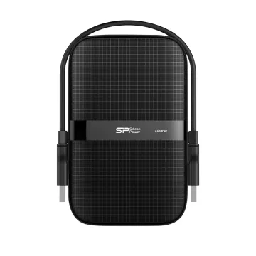 SILICON POWER HDD 2TB ΕΞΩΤΕΡΙΚΟΣ ΣΚΛΗΡΟΣ ΔΙΣΚΟΣ USB 3.2 ARMOR A60 MIL-STD 810G BLACK