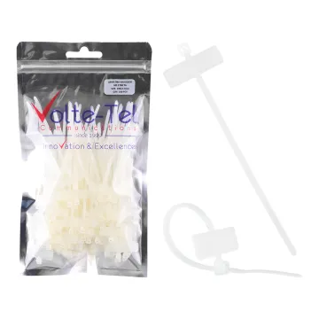 VOLTE-TEL ΔΕΜΑΤΙΚΑ/ΔΙΑΧΕΙΡΙΣΗ ΚΑΛΩΔΙΩΝ NYLON ΑΝΘΕΚΤΙΚΑ ΜΕ ΕΤΙΚΕΤΑ 2.5mm ΠΛΑΤΟΣ 10cm ΜΗΚΟΣ ΔΙΑΦΑΝΑ 100 ΤΕΜ.