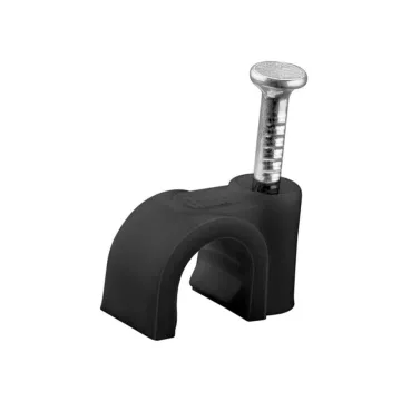HYPER-FIX ΡΟΚΑ ΓΙΑ ΔΙΑΜΕΤΡΟ ΚΑΛΩΔΙΟΥ 6mm ΥΨΟΣ 8.1mm - ΚΑΡΦΙ 1.70x15mm ΜΑΥΡΟ - KOYTI 100 ΤΕΜ