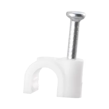 HYPER-FIX ΡΟΚΑ ΓΙΑ ΔΙΑΜΕΤΡΟ ΚΑΛΩΔΙΟΥ 5mm ΥΨΟΣ 6.3mm - ΚΑΡΦΙ 1.70x15mm ΑΣΠΡΟ - KOYTI 100 ΤΕΜ