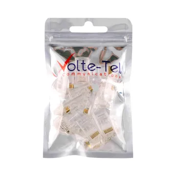 ΦΙΣ ΔΙΚΤΥΟΥ RJ45 8P8C CAT 6 CONNECTOR 8 PINS 10 TEM