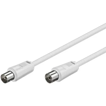 ΚΑΛΩΔΙΟ TV COAXIAL PLUG(MALE)->COAXIAL JACK(FEMALE) 2.5m ΑΣ