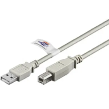 ΚΑΛΩΔΙΟ Η/Υ USB (A)-> USB (B) USB 2.0 2m GREY Hi-Speed