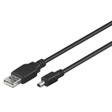 ΚΑΛΩΔΙΟ Η/Υ USB (A)-> USB (B) Mini 4pins USB 2.0 1.8m BLACK