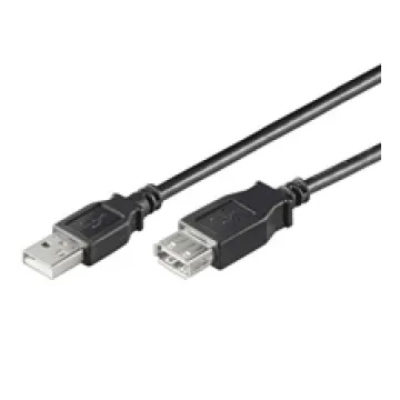 ΚΑΛΩΔΙΟ Η/Υ USB-A(A-MALE)->USB-A(A-FEMALE)USB-A2.0 1.8m BLACK Hi-Speed