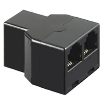 VOLTE-TEL ΤΑΦ-SPLITTER ΤΗΛΕΦΩΝΟΥ RJ11 (ΘΗΛΥΚΟ) ΑΠΟ 1 RJ11 ΣΕ 2 RJ11 (ΘΗΛΥΚΟ) ΜΑΥΡΟ