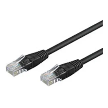 ΚΑΛΩΔΙΟ ΔΙΚΤΥΟΥ UTP CAT-5e 2xRJ45 0.5m ΜΑΥΡΟ