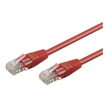 ΚΑΛΩΔΙΟ ΔΙΚΤΥΟΥ UTP CAT-5e 2xRJ45 1m ΚΟΚΚΙΝΟ
