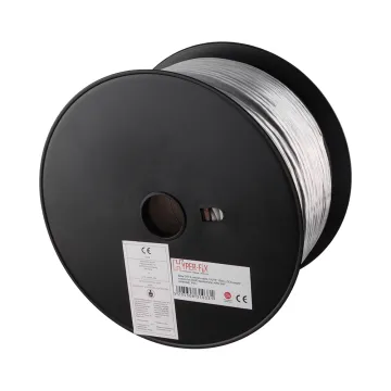 HYPER-FIX ΚΑΛΩΔΙΟ ΔΙΚΤΥΟΥ UTP CAT-6 CCA 24/7 STRANDED 5.8mm PVC ΡΟΛΟ 100m 250MHz 100Ω ECA_CPR/CE/SOHO PASS 40m FLUKE TEST ΓΚΡΙ