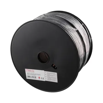 HYPER-FIX ΚΑΛΩΔΙΟ ΔΙΚΤΥΟΥ UTP CAT-6 CCA 23/1 SOLID 5.8mm PET ΕΞΩΤ.ΧΩΡΩΝ ΡΟΛΟ 100m 250MHz 100Ω CE/SOHO PASS 70m FLUKE TEST ΜΑΥΡΟ