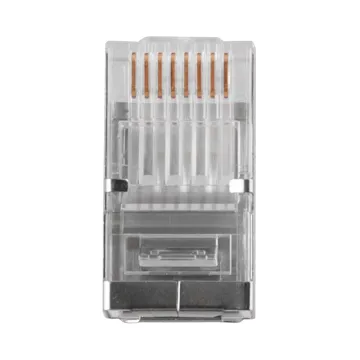 VOLTE-TEL ΦΙΣ ΤΗΛΕΦΩΝΙΚΗΣ ΓΡΑΜΜΗΣ / ΔΙΚΤΥΟΥ RJ45 8P8C STP CAT C6A MALE 6+2 PIN ΜΕ ΜΕΤΑΛΛΙΚΗ ΑΣΠΙΔΑ ΓΙΑ ΣΤΡΟΓΓΥΛΑ ΚΑΛΩΔΙΑ