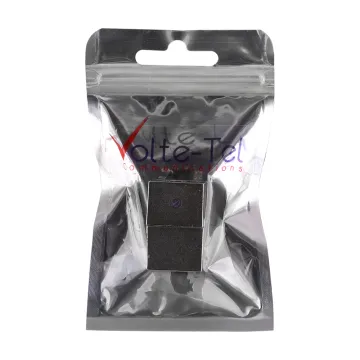 VOLTE-TEL ΜΕΤΑΛΛΙΚΗ ΘΩΡΑΚΙΣΜΕΝΗ ΜΟΥΦΑ RJ45 (ΘΗΛΥΚΟ) ΣΕ RJ45 (ΘΗΛΥΚΟ) 8P8C ΓΙΑ CAT 6 ΑΣΗΜΙ