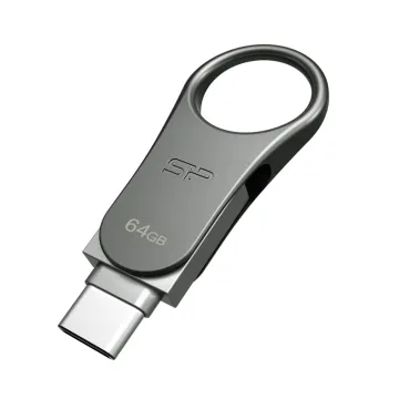 SILICON POWER USB-C FLASH DRIVE 64GB USB 3.2+OTG C80 SP064GBUC3C80V1S