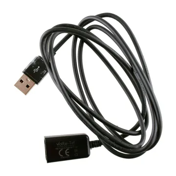 VOLTE-TEL ΚΑΛΩΔΙΟ Η/Υ USB (A-MALE)->USB (A-FEMALE)USB2.0 2.1A 1.5m BLACK