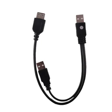 ΚΑΛΩΔΙΟ Η/Υ ΠΡΟΕΚΤΑΣΗ USB-A 2.0 ΑΠΟ USB-A 2.0 MALE ΣΕ USB-A MALE & USB-A 2.0 FEMALE 0.3m ΜΑΥΡΟ