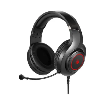 BLOODY STEREO ΕΝΣΥΡΜΑΤΑ ΑΚΟΥΣΤΙΚΑ G220 HIFI HEADPHONES 3.5mm FOR AUDIO USB LIGHT UP BLACK GR