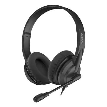 A4 TECH STEREO 3.5mm ΕΝΣΥΡΜΑΤΑ ΑΚΟΥΣΤΙΚΑ ΜΕ ΜΙΚΡΟΦΩΝΟ HS-10 WIRED HEADPHONES BLACK GR
