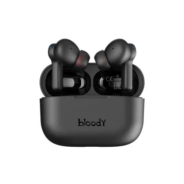 BLOODY BLUETOOTH STEREO M30 TWS HEADSET V5.0 IPX4 ΑΔΙΑΒΡΟΧΑ ΜΕ ΘΗΚΗ ΦΟΡΤΙΣΗΣ - ΜΕΤΑΦΟΡΑΣ BLACK GR