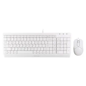 A4 TECH FSTYLER COMBO F1512S ΕΝΣΥΡΜΑΤΟ ΠΛΗΚΤΡΟΛΟΓΙΟ Η/Υ USB FK15 EN/GR + ΕΝΣΥΡΜΑΤΟ ΠΟΝΤΙΚΙ FM12S WHITE GR