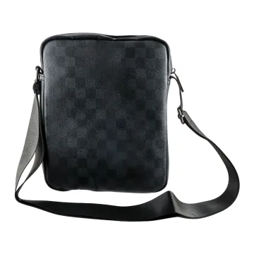 NSP N113 CHECKERED ΤΣΑΝΤΑΚΙ ΩΜΟΥ/ΧΙΑΣΤΙ 4.5L ΔΕΡΜΑΤΙΝΟ BLACK