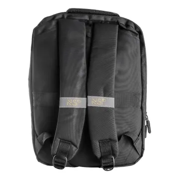 NSP N105 SMART TRAVEL 2ΙΝ1 ΤΣΑΝΤΑ ΠΛΑΤΗΣ/BACKPACK-ΧΑΡΤΟΦΥΛΑΚΑΣ ΜΕ ΘΗΚΗ LAPTOP 16in/20L ΑΠΟ ΑΔΙΑΒΡΟΧΟ ΥΦΑΣΜΑ OXFORD 300D BLACK