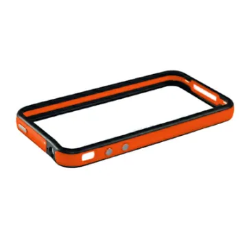 VOLTE-TEL ΘΗΚΗ IPHONE 4G/4S BUMPER METAL BUTTON ORANGE-BLACK